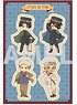 PETANT Sticker [Attack on Titan] 02 Levi & Hange & Zeke & Reiner (Retro Art) (Anime Toy)