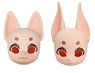 Piccodo Series Resin Head for Deformed Doll Furry Fox (Makeup Ver.) Doll White (Fashion Doll)