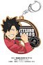 Haikyu!! Wood Plate Key Ring Tetsuro Kuroo (Anime Toy)