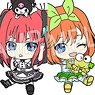 The Quintessential Quintuplets Season 2 x Sanrio Characters Petanko Trading Rubber Strap (Set of 5) (Anime Toy)