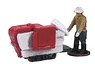 Threshing Harvester (w/1 Figure) [N Scale Agricultural Machinery Series] (Model Train)
