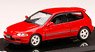 Honda CIVIC (EG6) SiR-S Milan Red w/Engine Display Model (Diecast Car)