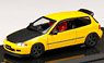 Honda CIVIC (EG6) JDM Style Custom Version Yellow w/Engine Display Model (Diecast Car)
