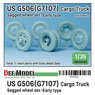 WWII US G506(G7107) Cargo Truck Wheel Set Early Type (for ICM) (Plastic model)