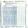 583系用所属標記1 (盛アオ・大ムコ・門ミフ) (サシ581用白表記付属) (鉄道模型)
