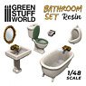 Diorama Accessory Resin Set Toilet and WC (Plastic model)