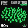 Green Glow Resin Crystals - Medium (Material)