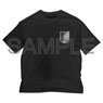 Attack on Titan Survey Corps Big Silhouette T-Shirt Black L (Anime Toy)