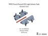 WWII French Renault R35 Light Infantry Tank Workable Track (3D Printed) (Plastic model)