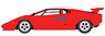 Lamborghini Countach LP5000S 1982 with Rear Wing Red (Diecast Car)
