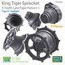 KingTiger 9 Teeth Sprockets Late Type Pattern 1 (2 Pieces) (Plastic model)