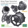 KingTiger 9 Teeth Sprockets Late Type Pattern 2 (2 Pieces) (Plastic model)