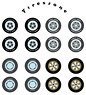 Auto Body Shop - Wheel & Tire Packs Series 8 - Firestone (ミニカー)