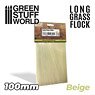 Long Grass Flock 100mm - Beige (Material)