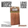 Long Grass Flock 100mm - Brown (Material)