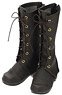 45 Lace-up Boots (Black) (Fashion Doll)