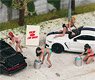 Figures Set Bikini Car Wash Girls (ミニカー)