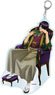 Gin Tama Reading Acrylic Key Ring Big Shinsuke Takasugi (Anime Toy)
