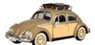 1966 Volkswagen Beetle With Loof Luggage Rack (Brown) (ミニカー)