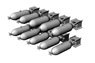 US GP 100lb AN-M30A1 Bombs (10pcs) (Plastic model)