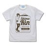 Laid-Back Camp [Especially Illustrated] Natsucamp Rin Shima T-Shirt White S (Anime Toy)