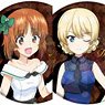 Hologram Can Badge (65mm) [Girls und Panzer] 01 School Uniform Dress Ver. Trading (Especially Illustrated) (Set of 5) (Anime Toy)