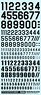 Numbering Decal Neo Black (Material)