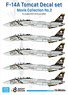 現用 アメリカ海軍 艦上戦闘機 F-14Aデカールセット ムービーコレクションNo.2 VF-84 ジョリーロジャース 1978 (アカデミー用) (デカール)