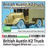 British Austin K2 Truck Balloon Sagged Wheel Set (for Airfix) (Plastic model)