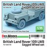 British Land Rover 109 LWB Sagged Wheel Set (for Italeri) (Plastic model)
