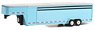 Hitch & Tow Trailers - 26-Foot Continuous Gooseneck Livestock Trailer - Light Blue (ミニカー)