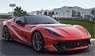 Ferrari 812 Competizione A Red Corsa 322 Diamont Matt Grey Corsa Wheels/Horizontal Grey Stripe (without Case) (Diecast Car)