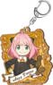 Spy x Family Vintage Series Wood Plate Key Ring Anya Forger A (Anime Toy)