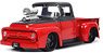 1956 Ford F100 Gloss Red (Diecast Car)