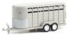 Hitch & Tow Trailers - 14-Foot Livestock Trailer - Gray (Diecast Car)