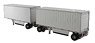 Wabash National 28F Pup Trailer White (Diecast Car)