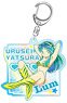 Urusei Yatsura Aurora Key Ring Ram B (Square) (Anime Toy)