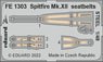 Spitfire Mk.XII Seatbelts Steel (for Airfix) (Plastic model)