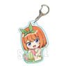 Gyugyutto Acrylic Key Ring The Quintessential Quintuplets Movie Yotsuba Nakano (Swimwear) (Anime Toy)