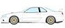Nissan Skyline GT-R (BNR34) V-spec II 2000 (BBS LM Wheel) White (Diecast Car)