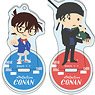 Detective Conan Acrylic Key Ring w/Stand Collection Yuru-Palette Pattern A (Set of 10) (Anime Toy)