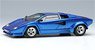 Lamborghini Countach LP5000 QV 1988 メタリックブルー (ミニカー)