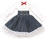PNS Rosalind Dress Set (White x Navy) (Fashion Doll)