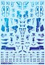 1/144 GM Decoration Decal No.2 `Graphic Armor #2` Prism Blue (Material)