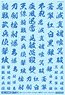 1/100 GM Font Decal No.4 [Kanji Works Samurai] Cool Blue (Material)