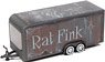 Enclosed Trailer Rat Fink Gunmetal/Rad Rod (Rust Finish) (Diecast Car)