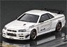 Nissan Skyline GT-R Mine`s (R34) White (Diecast Car)