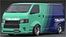T・S・D WORKS HIACE Green/Blue (ミニカー)