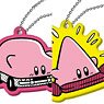 Kirby`s Dream Land Kirby Comic Panic Rubber Key Chain Mouthful Mode (Set of 5) (Anime Toy)
