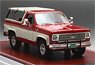 Chevrolet Blazer K5 Open Top 1973-78 Red / White (Diecast Car)